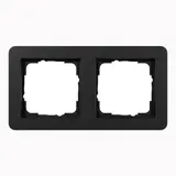 GIRA 0212153 Abdeckrahmen E1 2-fach | schwarz matt