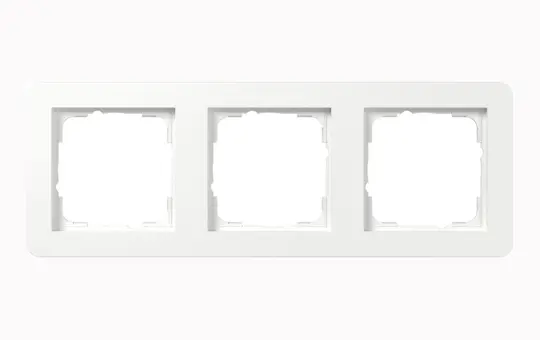 GIRA 0213150 Abdeckrahmen E1 3-fach | reinweiß glänzend