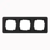 GIRA 0213153 Abdeckrahmen E1 3-fach | schwarz matt