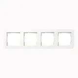 GIRA 0214151 Abdeckrahmen E1 4-fach | reinweiß seidenmatt