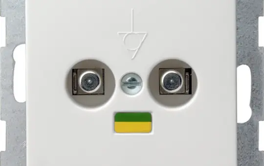 GIRA 040503 Potentialausgleichsdose System 55 2-fach | reinweiß glänzend