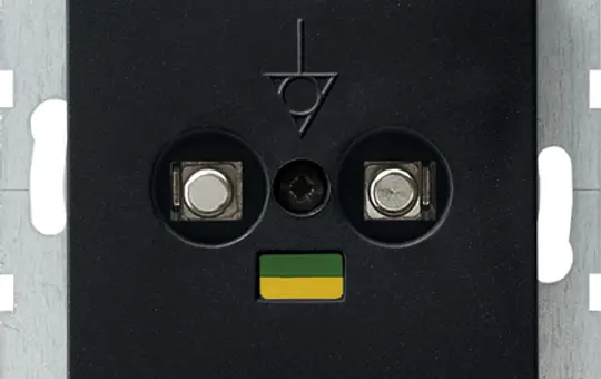 GIRA 0405005 Potentialausgleichsdose System 55 2-fach | schwarz matt