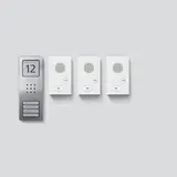 SIEDLE SET CAB 850-3 E/W Basic Audio-Set In-Home-Bus inkl. 3 Audio-Innenstation