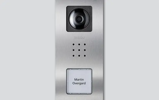 SIEDLE CVU 850-1-01 E Compact Video-Türstation  In-Home-Bus 1 Ruftaste, Unterputz