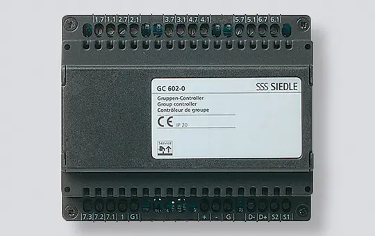 SIEDLE GC 612-0 Gruppen-Controller 1+n-Technik internen Sprechverkehr | schwarz