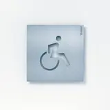 SIEDLE OSP 0009-01 Orientierungsschild Steel Rollstuhlgerecht | edelstahl gebürstet