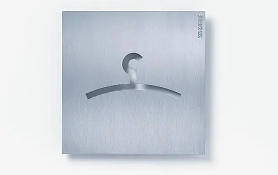 SIEDLE OSP 0004 Orientierungsschild Steel Garderobe | edelstahl gebürstet