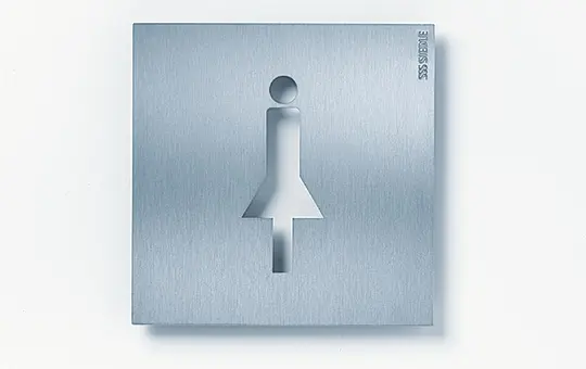 SIEDLE OSP 0010 Orientierungsschild Steel Damen | edelstahl gebürstet