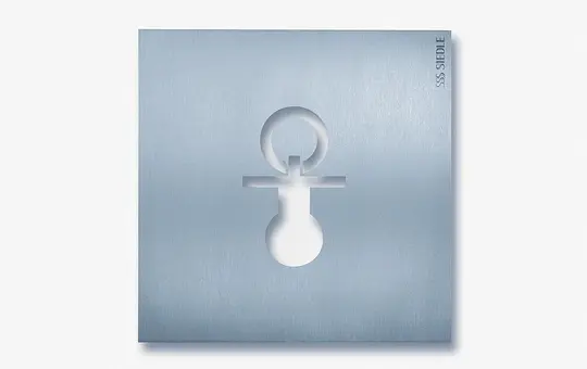 SIEDLE OSP 0013 Orientierungsschild Steel Wickelraum | edelstahl gebürstet