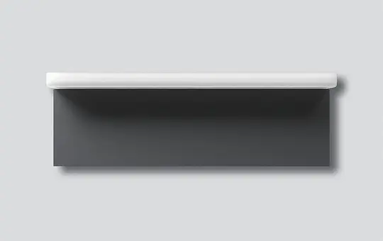 SIEDLE LEDF 600-3/1-0 DG LED-Flächenleuchte Vario mit integriertem Infoschild | dunkelgrau glimmer | 299x99 mm