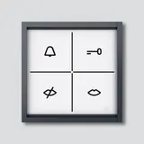 SIEDLE ZAM 600-01 AG Zustandsanzeige-Modul In-Home-Bus für SIEDLE In-Home-Bus | anthrazitgrau