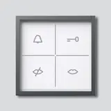 SIEDLE ZAM 600-01 DG Zustandsanzeige-Modul In-Home-Bus für SIEDLE In-Home-Bus | dunkelgrau glimmer