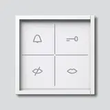 SIEDLE ZAM 600-01 W Zustandsanzeige-Modul In-Home-Bus für SIEDLE In-Home-Bus | weiß