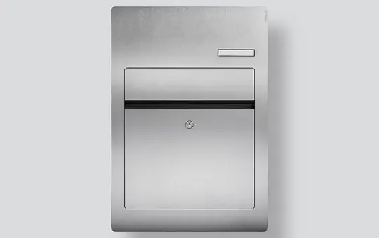 SIEDLE BK/NS-1 Briefkasten Vario mit Folienschrift | edelstahl gebürstet