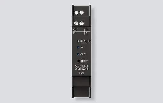 SIEDLE A I/O 670-0 IP-Schaltaktor für Access Schließer 30 V, 2 A