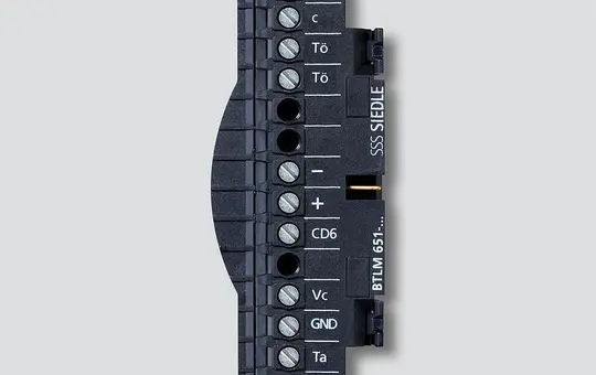 SIEDLE BTLM 651-... Klemmblock für Bus-Türlautsprecher-Modul BTLM 651 | schwarz