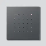 SIEDLE 210006028-01 Blendrahmen für ELM 611-0 Vario für Electronic-Key-Lese-Modul | dunkelgrau glimmer