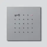 SIEDLE 210006027-01 Blendrahmen für ELM 611-0 Vario für Electronic-Key-Lese-Modul | silber metallic