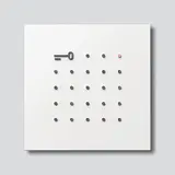 SIEDLE 210006025-01 Blendrahmen für ELM 611-0 Vario für Electronic-Key-Lese-Modul | weiß