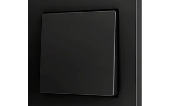 ZENNIO ZS551PB1A Einfachtaster Soft ZS55 für 1 Binäreingang | schwarz