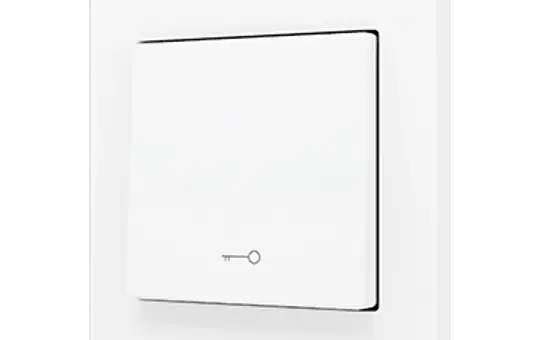 ZENNIO ZS551PB1KMW Einfachtaster Soft ZS55 für 1 Binäreingang, Schlüssel | weiß matt