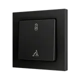 ZENNIO ZS551PB2AC Einfachtaster Soft ZS55 für 2 Binäreingänge, Custom Design | schwarz