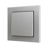 ZENNIO ZS551PB2SC Einfachtaster Soft ZS55 für 2 Binäreingänge, Custom Design | silber