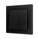 ZENNIO ZS552PB2A Doppeltaster Soft ZS55 für 2 Binäreingänge | schwarz