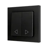 ZENNIO ZS552PB2AC Doppeltaster Soft ZS55 für 2 Binäreingänge, Custom Design | schwarz