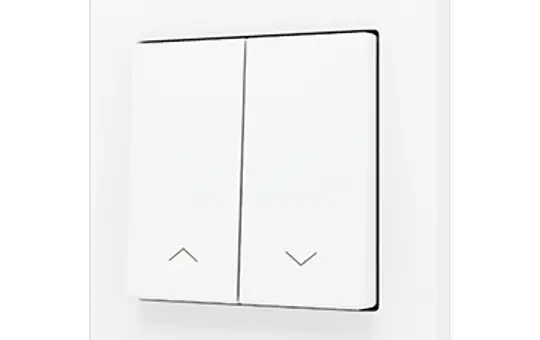 ZENNIO ZS552PB2SMW Doppeltaster Soft ZS55 für 2 Binäreingänge, Jalousie | weiß matt