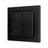 ZENNIO ZS552PB4SA Doppeltaster Soft ZS55 für 4 Binäreingänge, Jalousie | schwarz