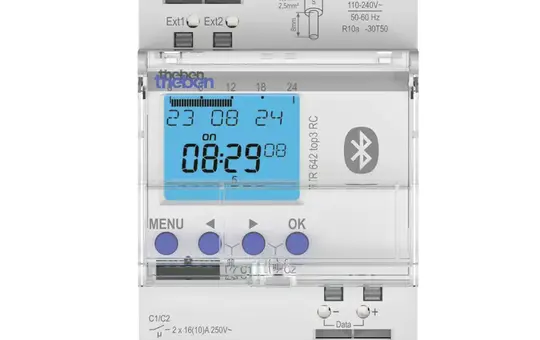 THEBEN TR 642 top3 BLE RC Digitale Zeitschaltuhr mit Jahres und Astroprogramm, App, 230 V AC