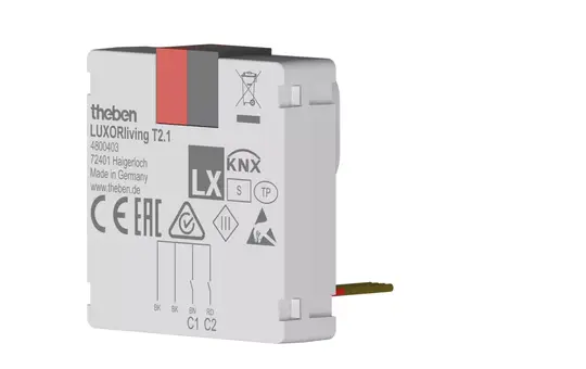 THEBEN LUXORliving T2.1 Tasterschnittstelle 2-fach, 10 mA