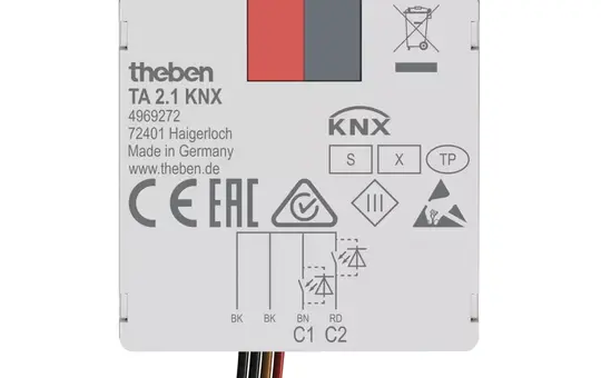 THEBEN TA 2.1 KNX Tasterschnittstelle 2-fach, Binäreingang