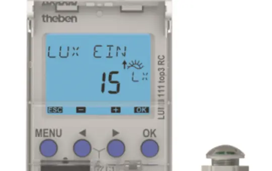 THEBEN LUNA 111 top Dämmerungsschalter/Lichtsteuergerät 1 Kanal, Einbau-Lichtsensor