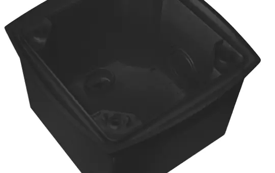 THEBEN AP-Rahmen PräsenzLight BK für Aufputz-Montage des Präsenzmelders | schwarz