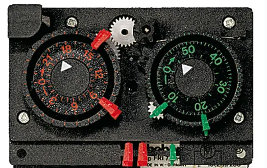 THEBEN FRI 77 g-2 Analoge Kühlschaltuhr 2 Kanäle, für DIN-Schiene