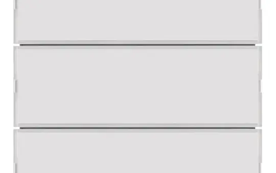 BERKER 80163780 KNX-Tastsensor S.1/B.3/B.7 3-fach, Komfort | polarweiß/cremeweiß