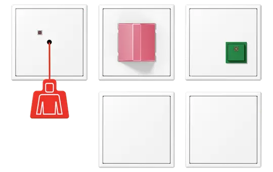 JUNG NRSLS0834-2WWM Notrufset Serie LS mit USV | schneeweiß matt