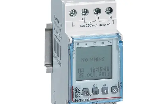 LEGRAND 412630 AlphaRex³ Jahreszeitschaltuhr Wochenschaltuhr, inkl. Astrofunktion