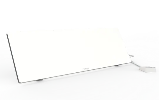 ETHERMA 46378 Arbeitsplatzheizung unter Schreibtisch, 90 W | weiß | 60x20 cm