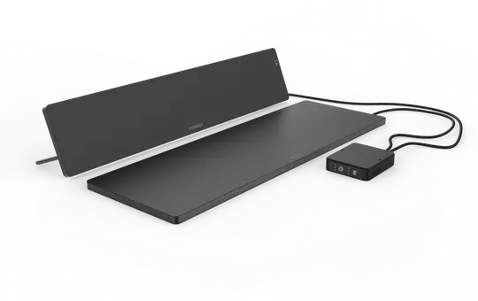 ETHERMA 46381 Arbeitsplatzheizung-Set LAVA-DESK TOP & SUB | schwarz