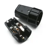 THPG 139448 Kupplung Duroplast Schutzkontakt | schwarz