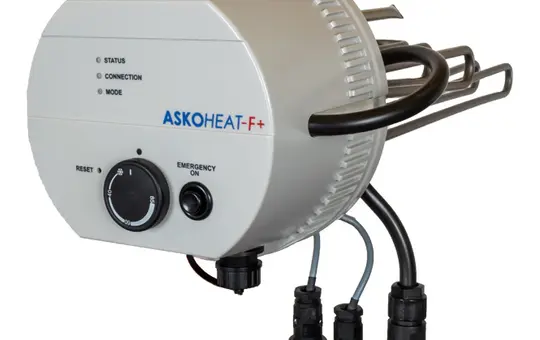 ASKOMA AHF180-TI-plus-4.4 Flansch-Heizkörper ASKOHEAT+1.0 7-stufig, 400 V, 4,4 KW