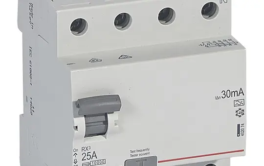 LEGRAND 402074 RX³ Leitungsschutzschalter Typ A 30 mA 25 A, 4-polig