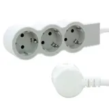 LEGRAND 694559 Steckdosenleiste 3 Steckdosen, flach | ultraweiß/grau | 3 m