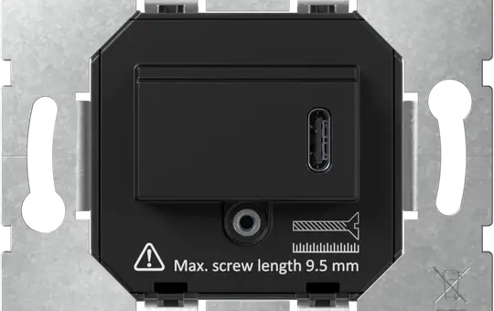 GIRA 236300 USB-Spannungsversorgung USB C, 65 W | schwarz