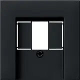 GIRA 0376005 Abdeckung für USB-Ladegerät System 55 1-fach | schwarz matt