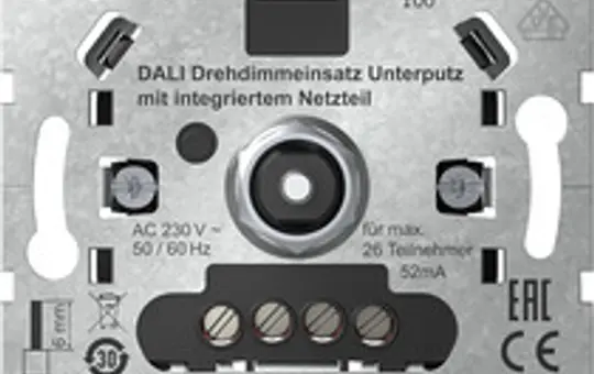 GIRA 202700 DALI Drehdimmereinsatz mit integriertem Netzteil