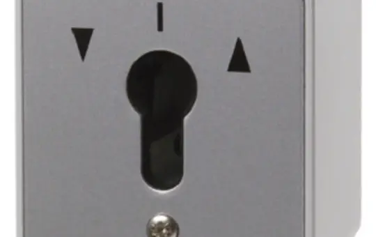 BERKER 4447 Schlüsseltaster AP Druckguss IP44 Jalousie, für Profil-Halbzylinder